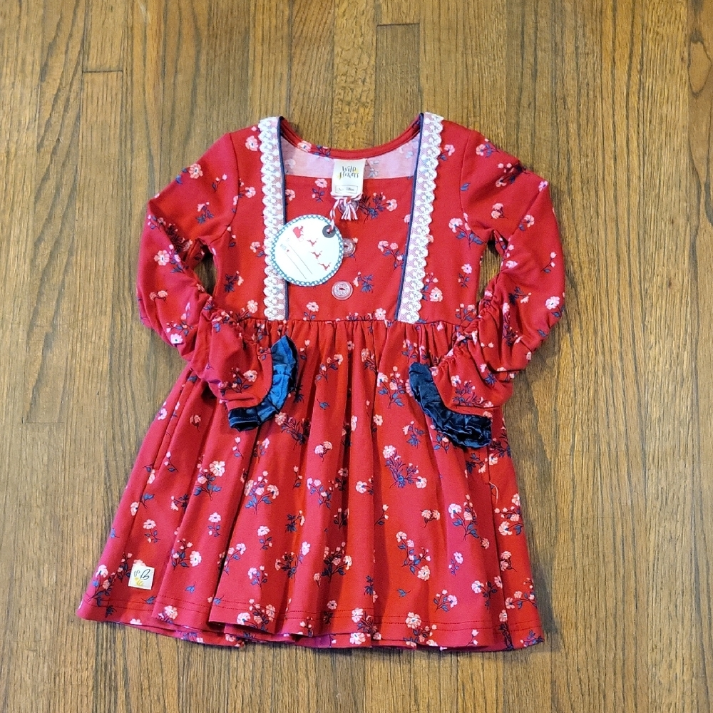 Wild Flowers Red Dress